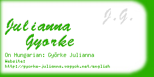 julianna gyorke business card